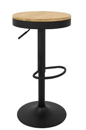 Krzesło Barowe VOLT Czarny/Naturalny