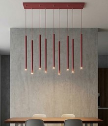 Lampa Wisząca SELTER 9 Burgundowy