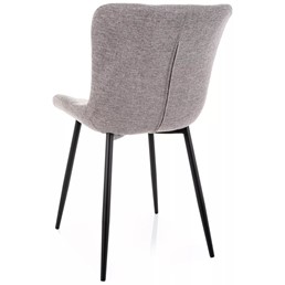 Krzesło JULIA Brego Szary/Czarny Mat