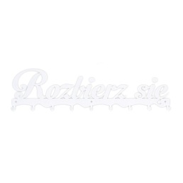 Wieszak Ścienny Rozbierz się 4x60x16 Biały