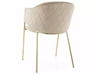 Krzesło BONO Velvet Beżowy/Złoty Bluvel 28