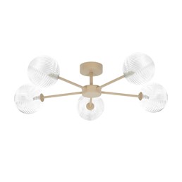 Lampa Sufitowa CASOLI K-5711 Transparentny/Beż