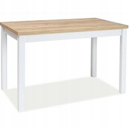 Stół ADAM 100x60 Biały Mat/Dąb Złoty Craft