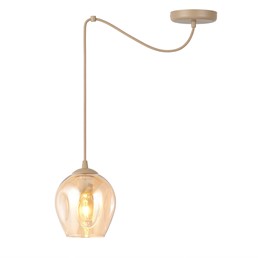Lampa Wisząca LEVEL 1 Beżowy/Miodowy