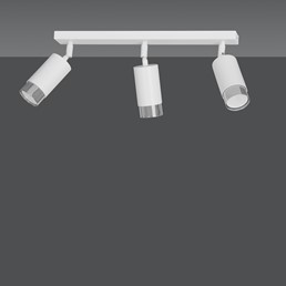 Lampa Sufitowa HIRO 3 Biały/Chrom