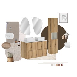 Zestaw Meblowy NOVA 80cm Czarny Mat/Dąb Coast Evoke