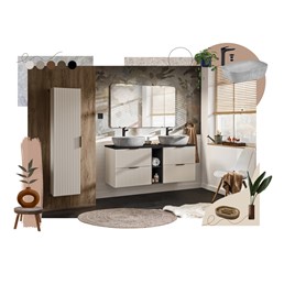 Blat Łazienkowy ADEL 80cm Kaszmirowy Mat