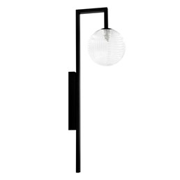 Kinkiet PARMA K-5763 Transparentny/Czarny