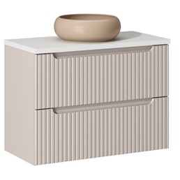 Zestaw Meblowy WIKI 80cm Biały Mat/Kaszmirowy Mat