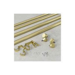 Podwójny Karnisz CAPPA 91-168cm Złoty