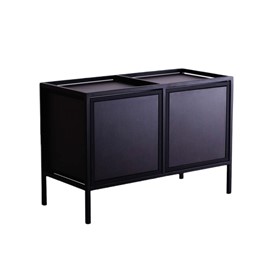 Regał SKAP BLACK 2R1 DOOR x2 Czarny