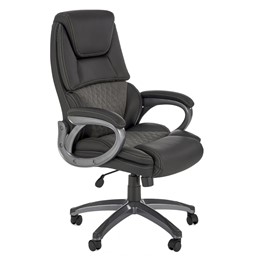 Fotel Gabinetowy STEVEN Czarny/Popiel