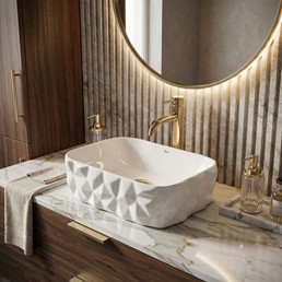 Umywalka Nablatowa ZAMIA Biały