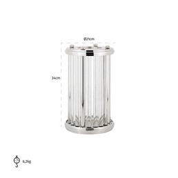 Świecznik EMERAY Srebrny