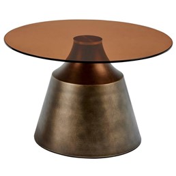 Stolik DUNSLEY fi70 Brązowy