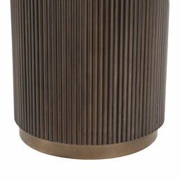 Stół Jadalniany MAYFIELD Fi120cm Brązowy/Biały