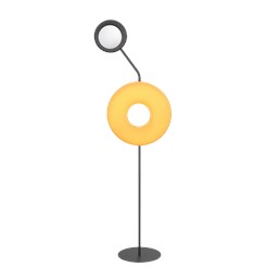 Lampa Podłogowa KISS LP2 Pomarańczowy/Czarny