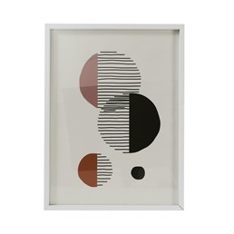 Obraz ART-DECO 60x45cm Biały