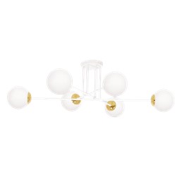 Lampa Wisząca ELMO K-5314 Biały/Złoty