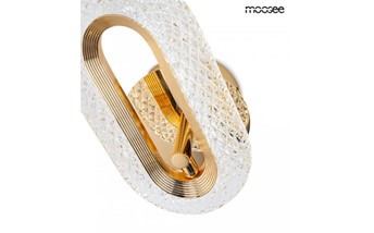 Lampa Ścienna JEWEL Złoty/Transparentny