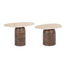 Zestaw Stolików YANISHA Brązowy