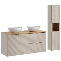 Zestaw Meblowy LOLA 120cm Dąb Coast Evoke/Kaszmirowy Mat