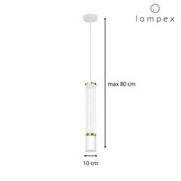 Lampa Wisząca RUBIO 1 Biała