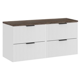 Zestaw Meblowy 120cm Biały Mat/Dąb Santa Fe Vintage