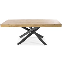 Stół Rozkładany BOSTON (140-200)x90 Dąb/Czarny