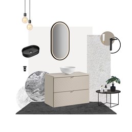 Zestaw Meblowy LOLA 120cm Dąb Coast Evoke/Kaszmirowy Mat