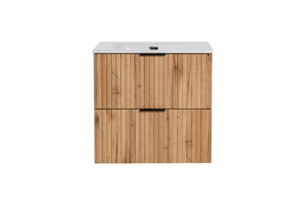 Zestaw ADO SKY 60 cm (Szafka + Umywalka + Syfon) Dąb