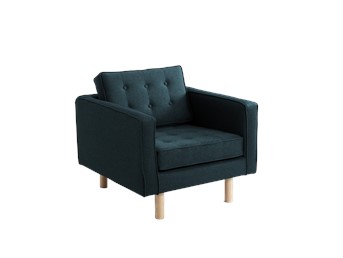 Fotel Topic Wood 84x88x80 Głębia Oceanu/Naturalny