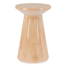 Stolik Kawowy HEDYM Fi30cm Beżowy