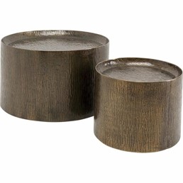 Zestaw Stolików Kawowych CASABLANCA Brązowy