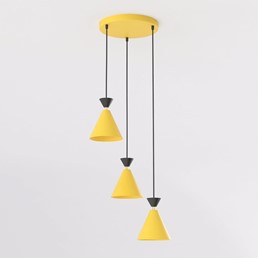 Lampa Wisząca KLEVER 3PREM Pomarańczowy/Czarny