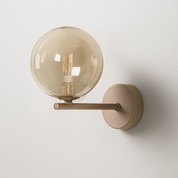 Kinkiet LEMO K-5849 Beż/Bursztynowy