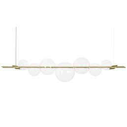 Lampa Wisząca ECHO 140 Złoty/Transparentny