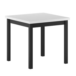 Stół ST25-FX 80x80 Biały/Czarny
