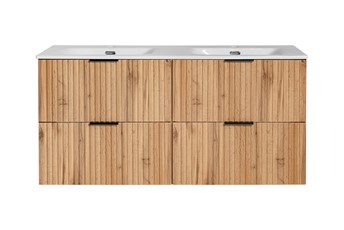 Zestaw ADO SKY 120cm (2x Szafka + 2x Umywalka) Dąb