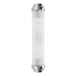 Lampa Ścienna COLUMN 60 Srebrny/Transparentny