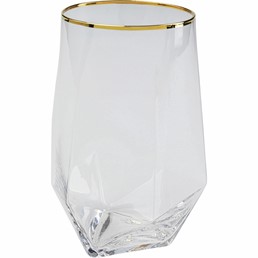 Komplet (4 szt.) Szklanka DIAMOND RIM 510ml Transparentny