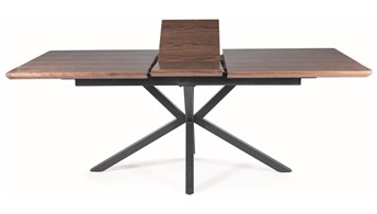 Stół LOGAN (160-200)x90 Czarny Mat/Orzech