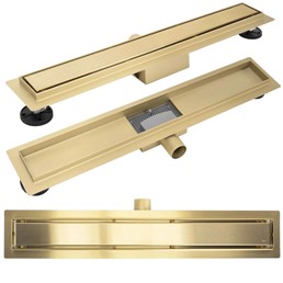 Odpływ NEOX 800 Złoty Szczotkowany