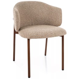 Krzesło OSAKA D Beż/Orzech