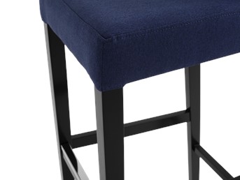 Stołek Barowy z Oparciem Wilton Bar 41x45x113 Personalizowany