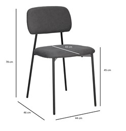 Krzesło ESTHER Szary