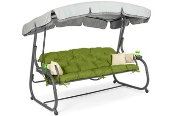 Huśtawka Ogrodowa BALANCE Szary/Limonkowy