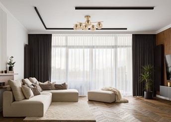 Lampa Sufitowa GRAND K-5414 Złoty/Bursztynowy