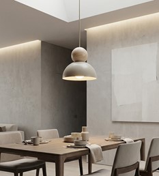 Lampa Wisząca KAKI 1S Beżowy