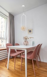 Lampa Wisząca ALMA K-5304 Biały/Bursztynowy